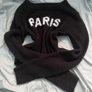 No Boundaries Black Paris Sweater
